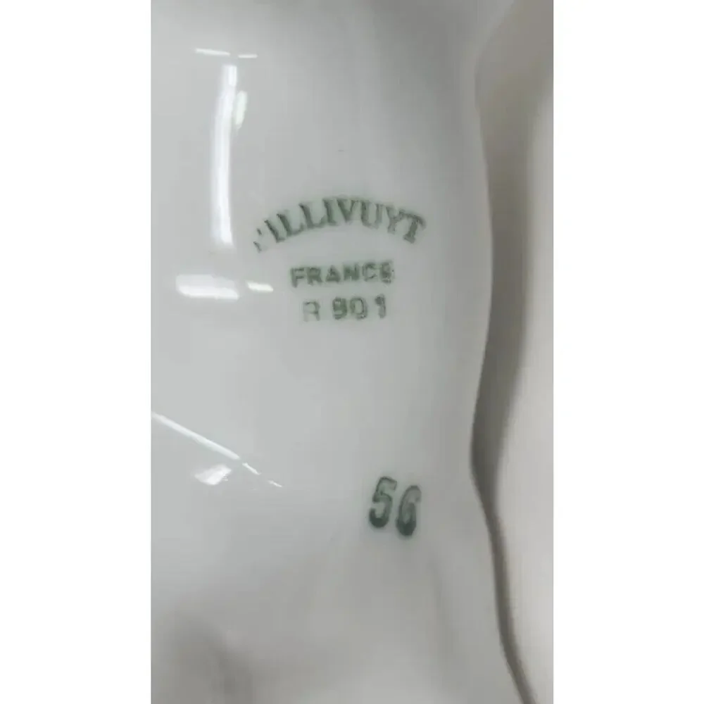 Vintage Pillivuyt France‎ Porcelain R901 56 White Cow Figurine Milk Creamer U1